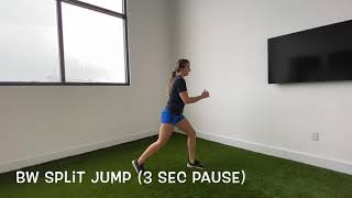 BW Split Jump (3 Sec. Pause)