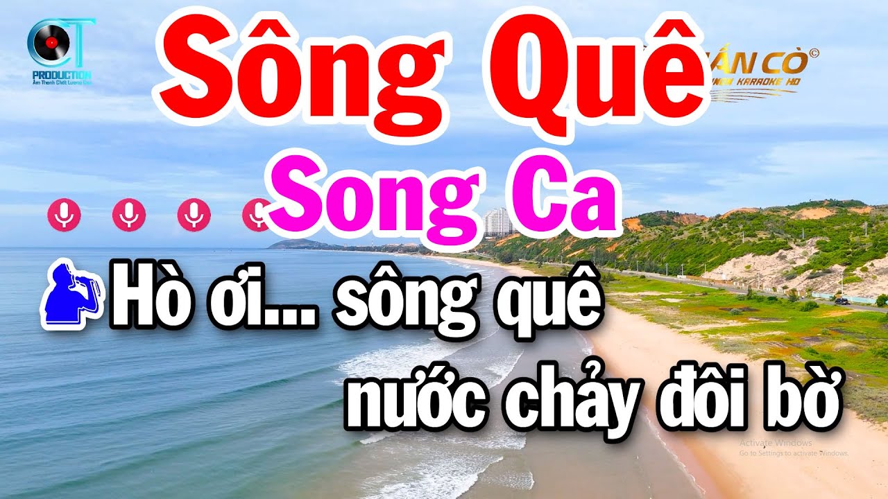 Karaoke Sông Quê Song Ca Beat Hay Nhạc Dễ Hát Tuấn Cò 2025