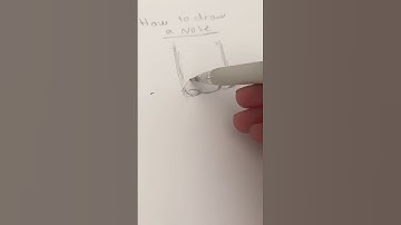 How to draw an easy nose! #drawing #easy #howtodraw #art