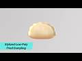 Stylized Low-Poly Fried Dumpling