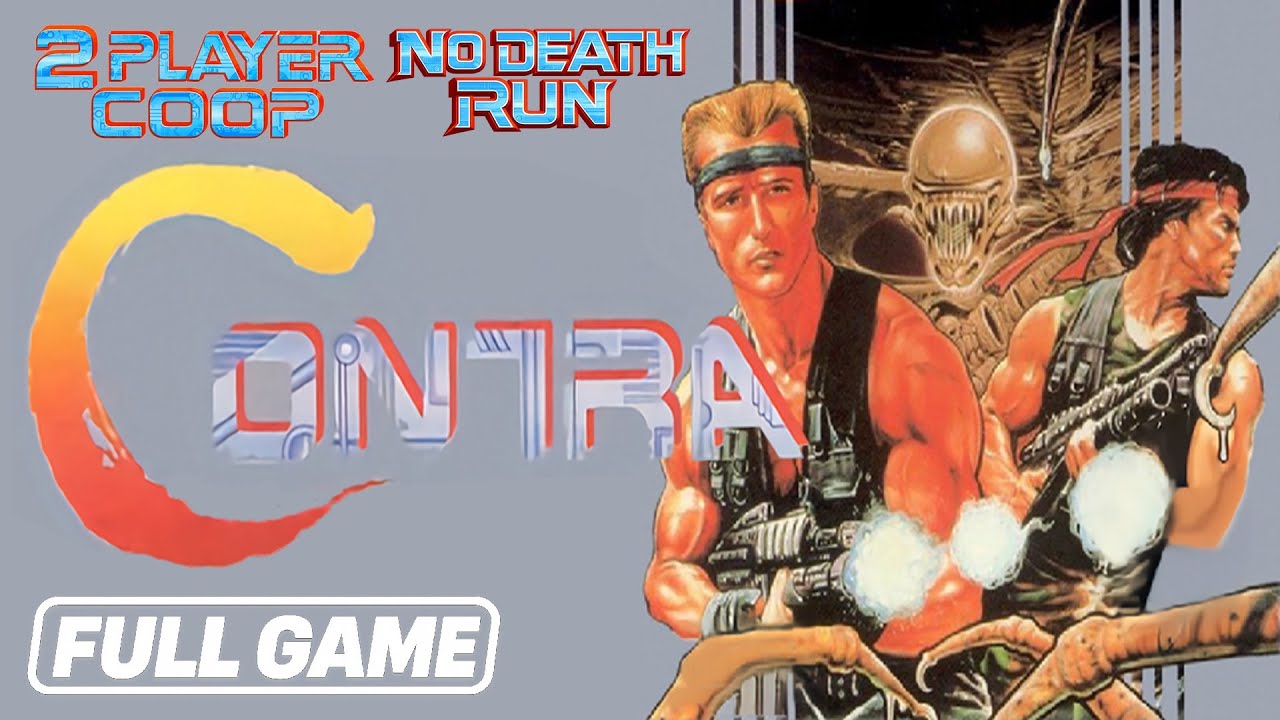 Contra Gameplay Walkthrough Full Game Longplay NES No Death Run 2 Player Co-Op No Commentary
