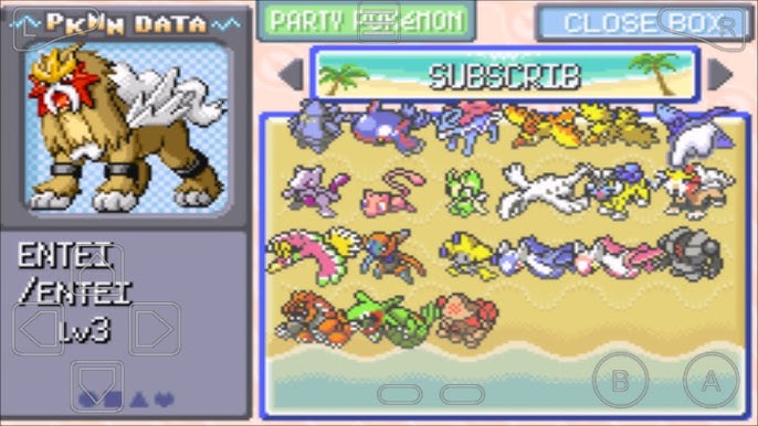 Last Saturday I nearly completed a living Pokedex in Pokemon Emerald  (384/386). Pictures show when I obtain some of the rare Pokemon (Jirachi,  Celebi, Ho-Oh), the living Pokedex, and the times at