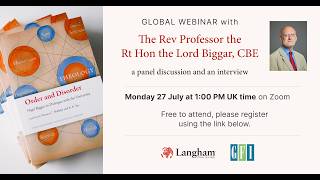 Book Launch | Order and Disorder: Nigel Biggar in Dialogue with the University