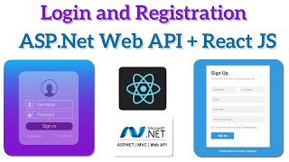 Login and Registration -  WEB API and React JS