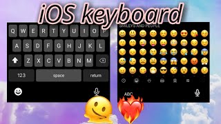 iOS KEYBOARD FOR ANY ANDROID ‼ DARK MODE (SMOOTH KEYBOARD)