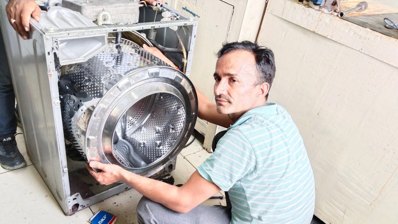 Ifb FRONT LOAD washing machine bearing change and bearing size YouTube