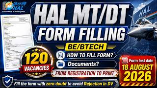 HAL MT/DT ONLINE APPLICATION FORM | HOW TO FILL HAL FORM 2026