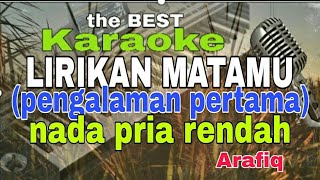 karouke LIRIKAN MATAMU nada pria rendah