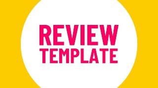 Review Video Template (Editable)