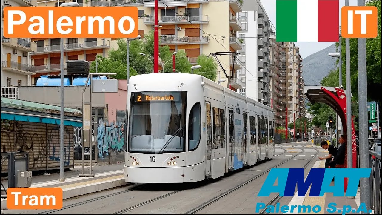 🇮🇹 PALERMO TRAMS 2025 | Rete tranviaria di Palermo【4K】