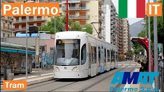 🇮🇹 PALERMO TRAMS 2025 | Rete tranviaria di Palermo【4K】