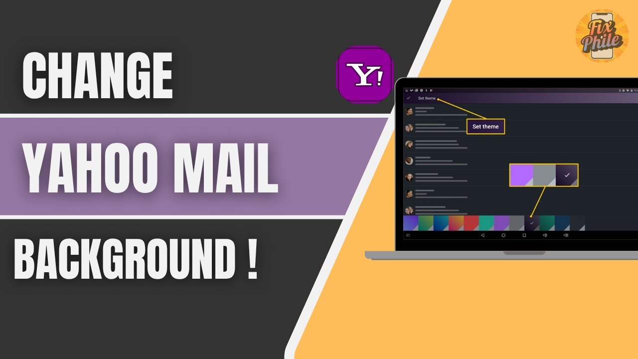 How to Change Yahoo Mail Background Color (Theme & Layout Tutorial ...
