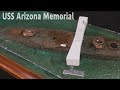 Maquette bateau  mmorial de luss arizona  uss arizona memorial  1700 ship model diorama