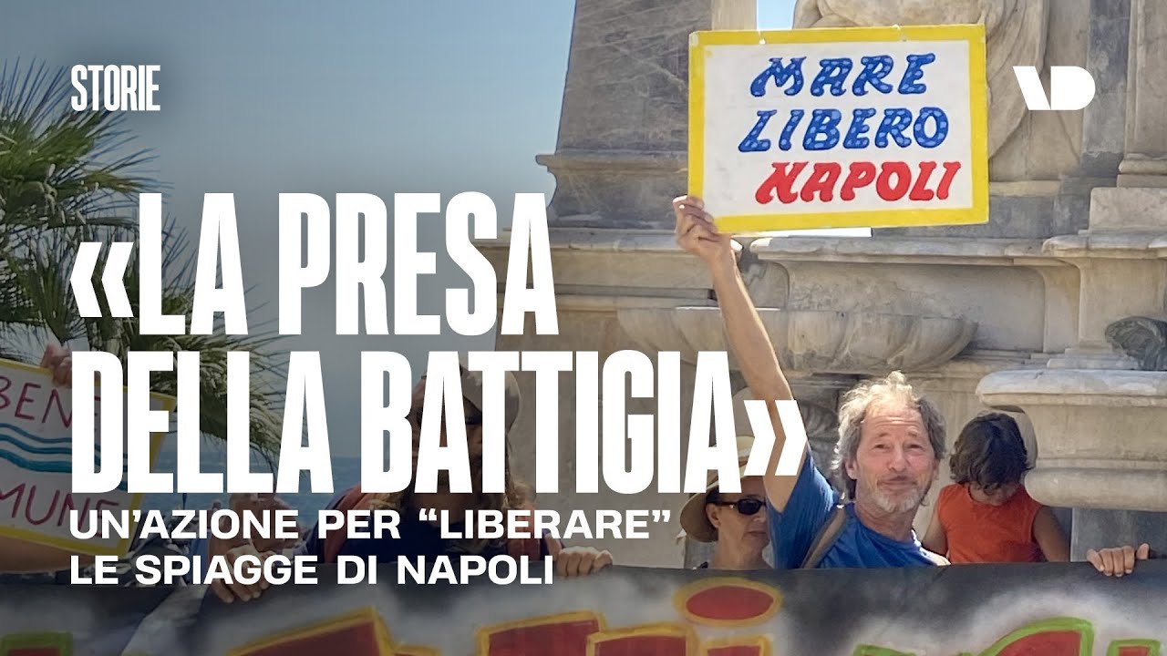 «Più spiagge libere, meno concessioni»: una protesta contro la privatizzazione del mare a Napoli