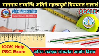 Surveying unit||scale of map-माननाप||explain in nepali||Amin||Survey inspecter||