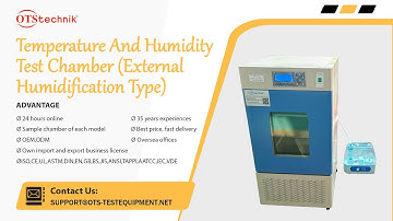 Temperature and humidity test chamber (external humidification type) Operation video