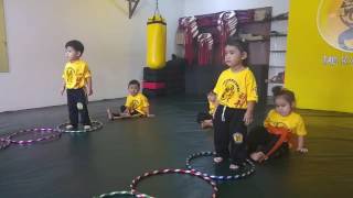 Clase de Taekwondo para Bebés. Niños de 2 a 4 años