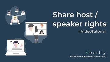 Share co host & speaker rights (Veertly Tutorial)
