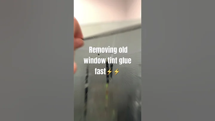 remover old window tint glue fast ⚡️#tinting #clean #tricity