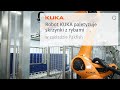 The KUKA robot palletises fish boxes at the Pakfish plant