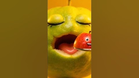 Guava Eating Apple 🍈🥄 | AI Satisfying Video | ASMR Fruit Drama | #shorts#satarzapasmr