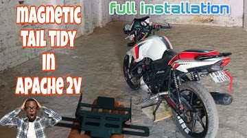 magnetic tail tidy install in apache 2v💞// full installation// #youtube #hp23rider #modification