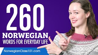 260 Norwegian Words for Everyday Life - Basic Vocabulary #13