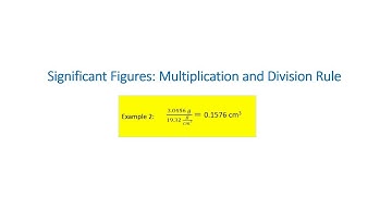 Significant Figures: Multiplication and Division Rules - Example 2
