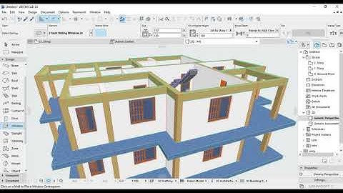 archicad 24 part 2 tutorial house modeling design