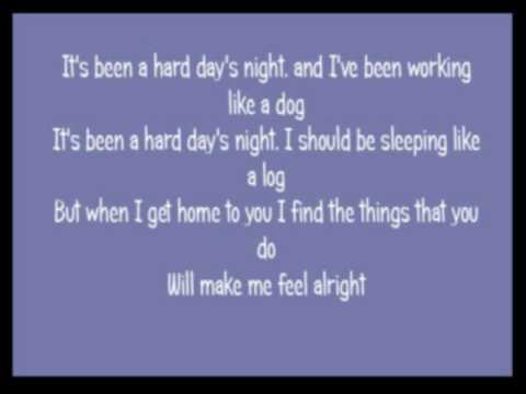 Learn English With The Song A Hard Day S Night