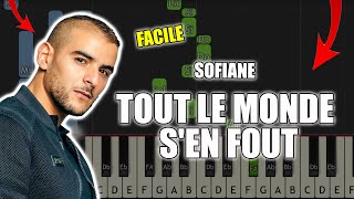 Sofiane -Tout l'monde s'en fout | Vidéo Piano Tutoriel Facile Instrumental RAP (Piano Facile France)