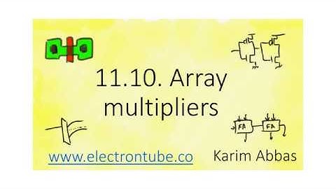11.10. Array multipliers