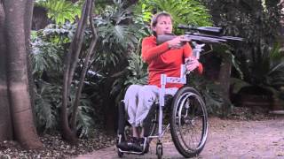 Wheelchair hunting arm