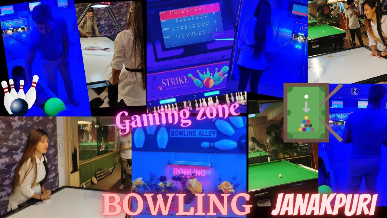BEST BOWLING PLACE IN DELHI STRIKE BOWLING ALLEY 🎳 JANAKPURI bowling