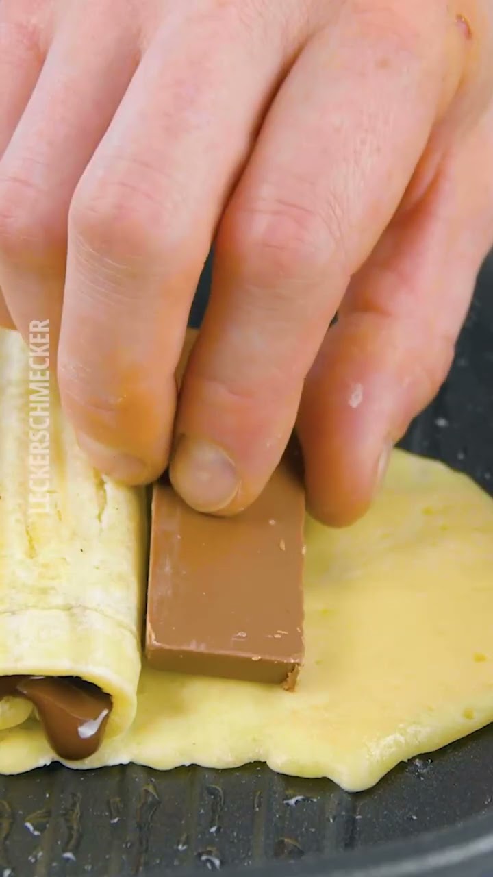 Dieser Schoko - Pfannkuchen erobert dein Herz im Sturm! #shorts ...