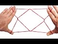 String Tricks! How To Make A 1 Diamond Jacobs Ladder