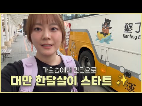 <strong>대만여행</strong> 🇹🇼 가오슝 도착! 가오슝에서 컨딩 가는법, 컨딩에서 서핑입문 도전 (서프온리타이완)