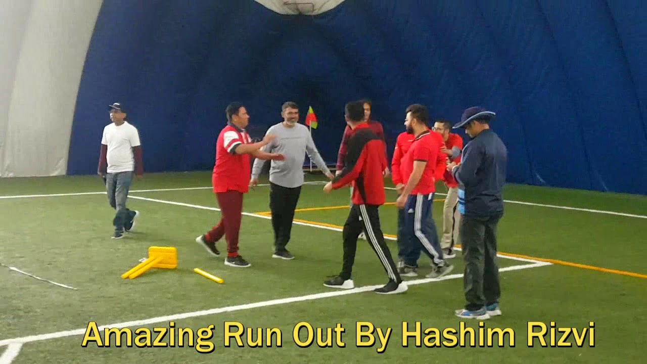 Hashim Rizvi Amazing run out by Hashim Rizvi in khayber cup Toronto - YouTube