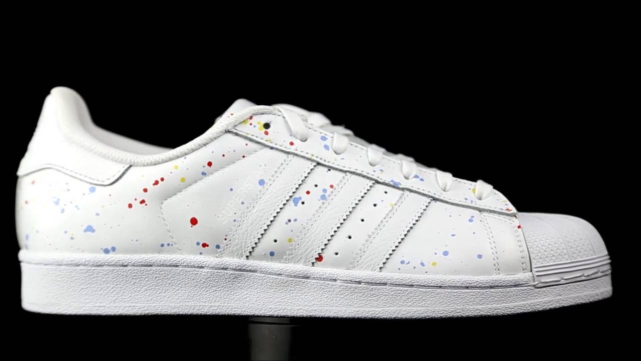 adidas superstar colores salpicados