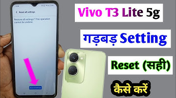 vivo t3 lite 5g setting reset kaise kare / how to reset all setting in vivo t3 lite 5g