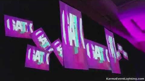 80s Theme Projection Mapping Karma Event Lighting