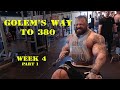 GOLEM'S BIGGER BY THE DAY! WEEK 4! Part 1! ARMS, BACK and CHEST training!