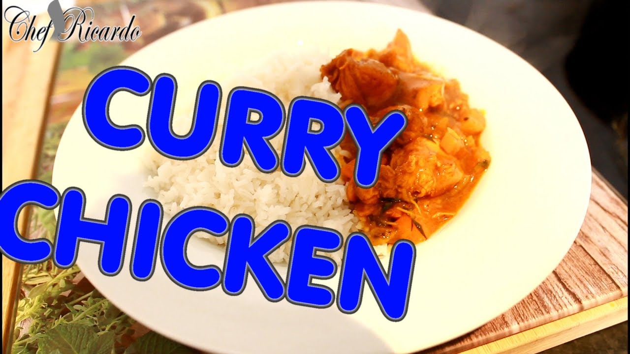 Curry Chicken !!SIMPLE DICE CURRY CHICKEN AT HOME WITH RICE  AMAZING DISH -CURRY CHICKEN !! | Chef Ricardo Cooking