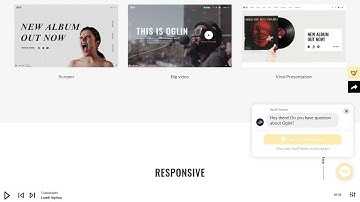 Oglin - A Clean and Simple Music WordPress Theme with AJAX Navigation