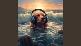 Paws Splashing Ocean Waves