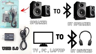 2 in 1 USB bluetooth adapter transmitter and receiver || usb bluetooth receiver for speakers ||