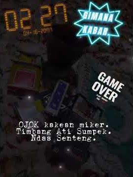 Ojok kakean miker.