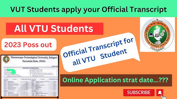 Vtu official transcript and use of transcript certificate | how to get official transcript from vtu|