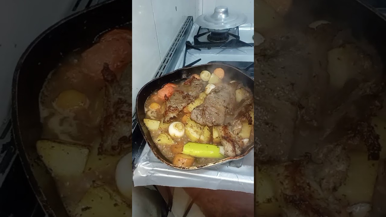 تعالوا يا حبايبي عامله لحمه ستيك بالخضار