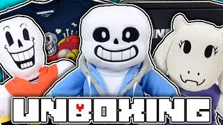 UNDERTALE MERCHANDISE UNBOXING + SHOWCASE! (Plushies, Stickers, T Shirt, And More!)